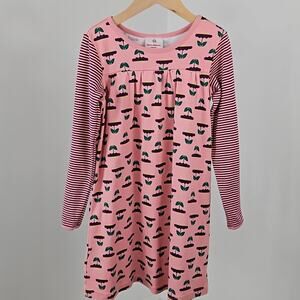 Hanna Andersson‎ Floral Print Day Play Dress in Pink Purple | Girl's 8 (130 cm)